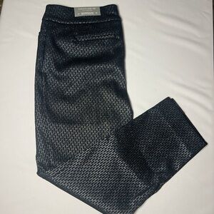 Chico's Blue and Black Textured Pants